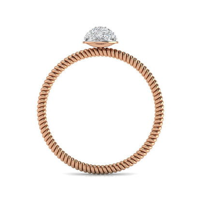 Cluster Top Coiled Ring