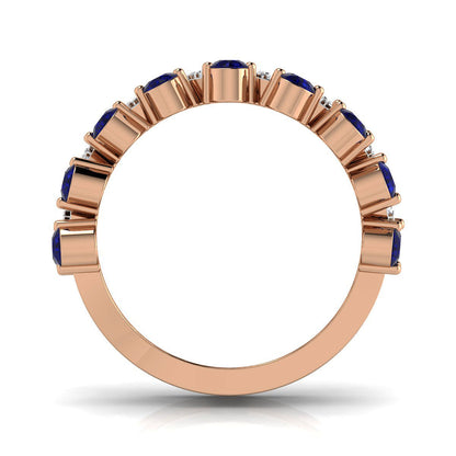 Victorian Sapphire Diamond Layered Ring
