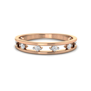 Elegant Diamond Double Band