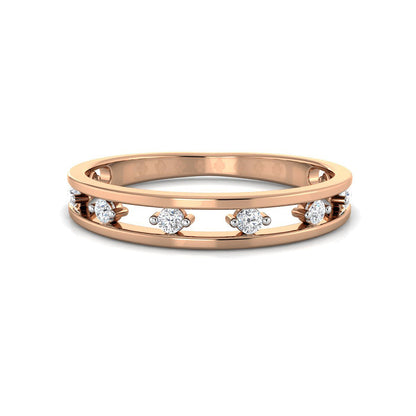 Elegant Diamond Double Band