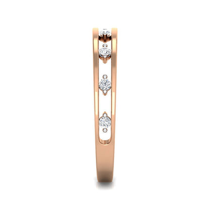 Elegant Diamond Double Band