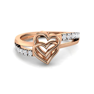 Interlocked Heart Double Band