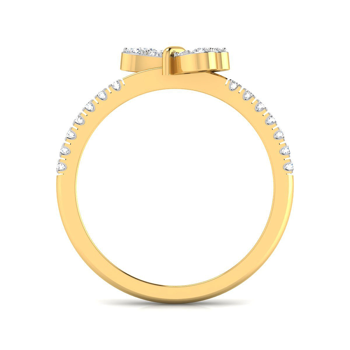 Ribbon Top Diamond Ring