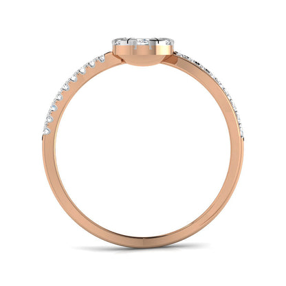 Pear Center Diamond Ring