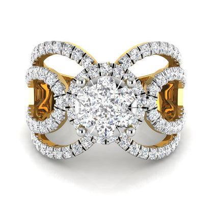 Dazzling Flower Top Diamond Ring