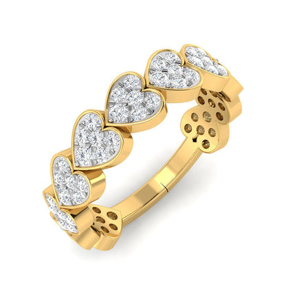 Radiant Hearts Diamond Ring