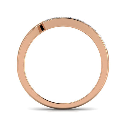 Open Top Diamond Gold Ring