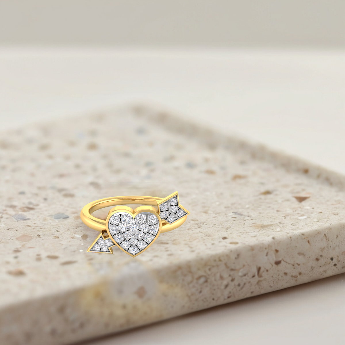Heart and Arrow Diamond Ring