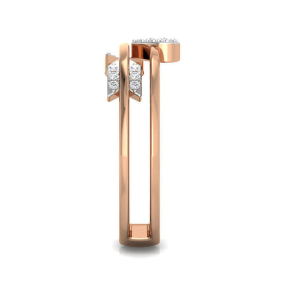 Dual Arrow Heart Diamond Ring