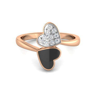 Mystic Double Heart Ring