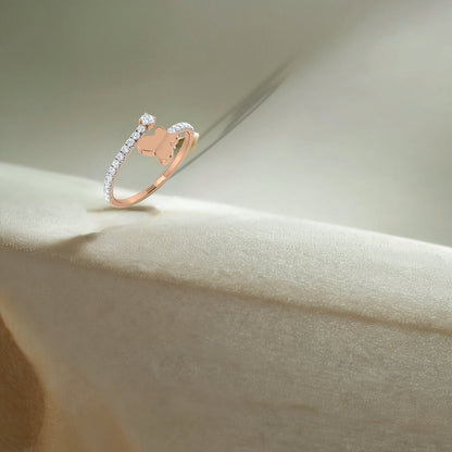 Butterfly Top Diamond Ring