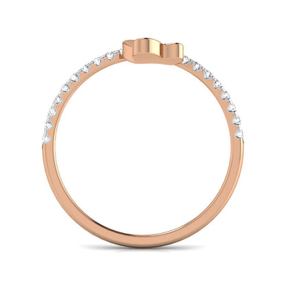 Butterfly Top Diamond Ring