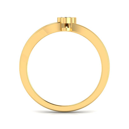 Contemporary Hearts Diamond Ring