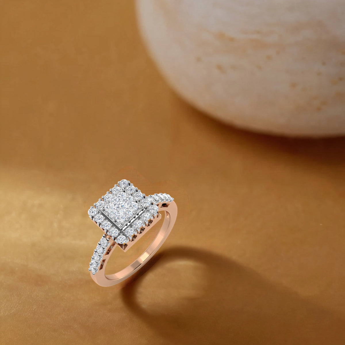 Square Top Diamond Ring