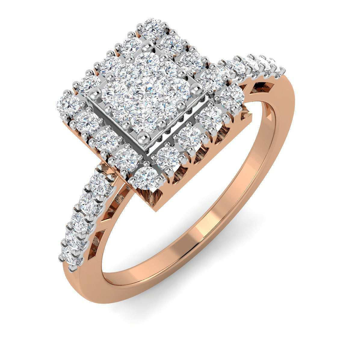 Square Top Diamond Ring