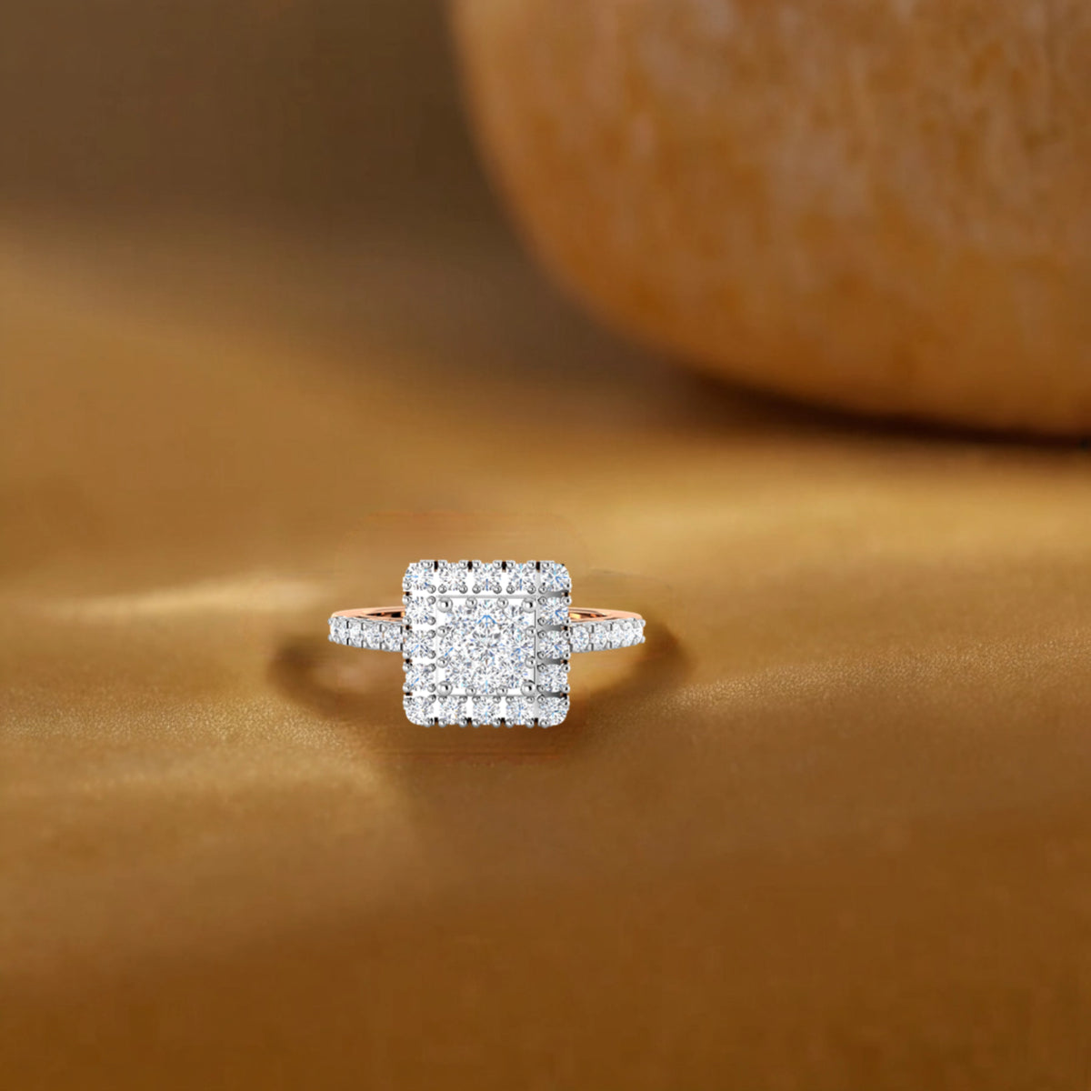 Square Top Diamond Ring
