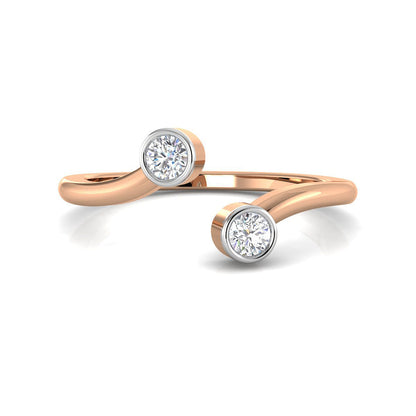 Solitaire Duo Open Top Ring