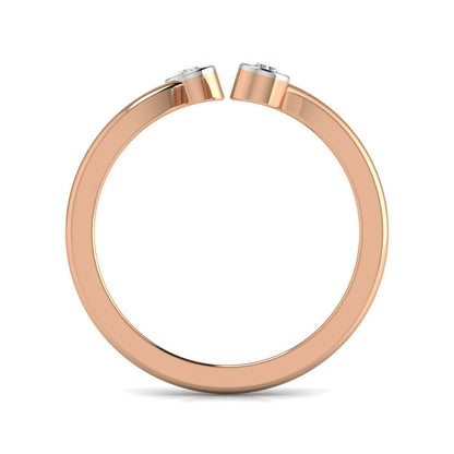 Solitaire Duo Open Top Ring