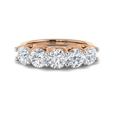 Stunning Quintet Diamond Ring