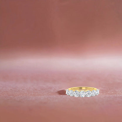 Septet Diamond Top Ring