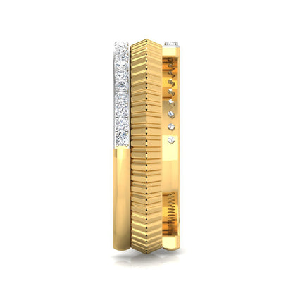 Halfway Diamond and Gold Ring