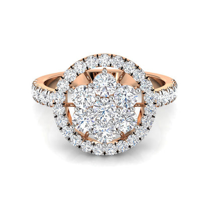 Diamond Center Halo Ring