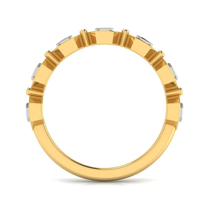 Septet Hexagon Diamond Ring
